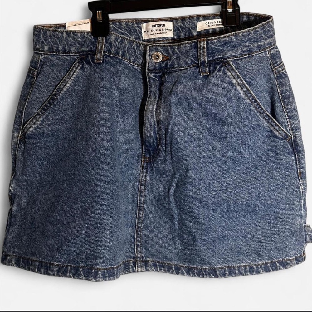 Cotton On Classic Blue Jean Skirt - Picture 2 of 3